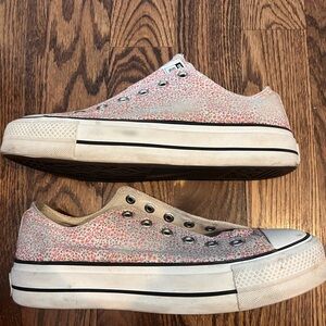 Converse - Chuck Taylor All Star Lift Platform Low Top Flower - Size Woman 11